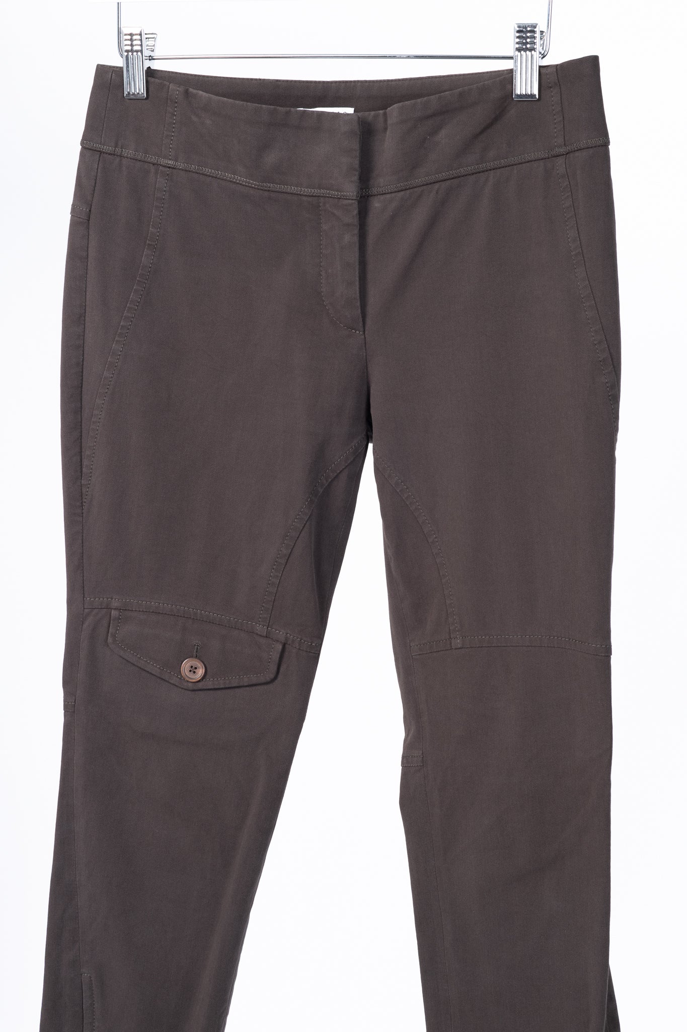 Brunello Cucinelli Brown Cotton-Twill Equestrian Trousers