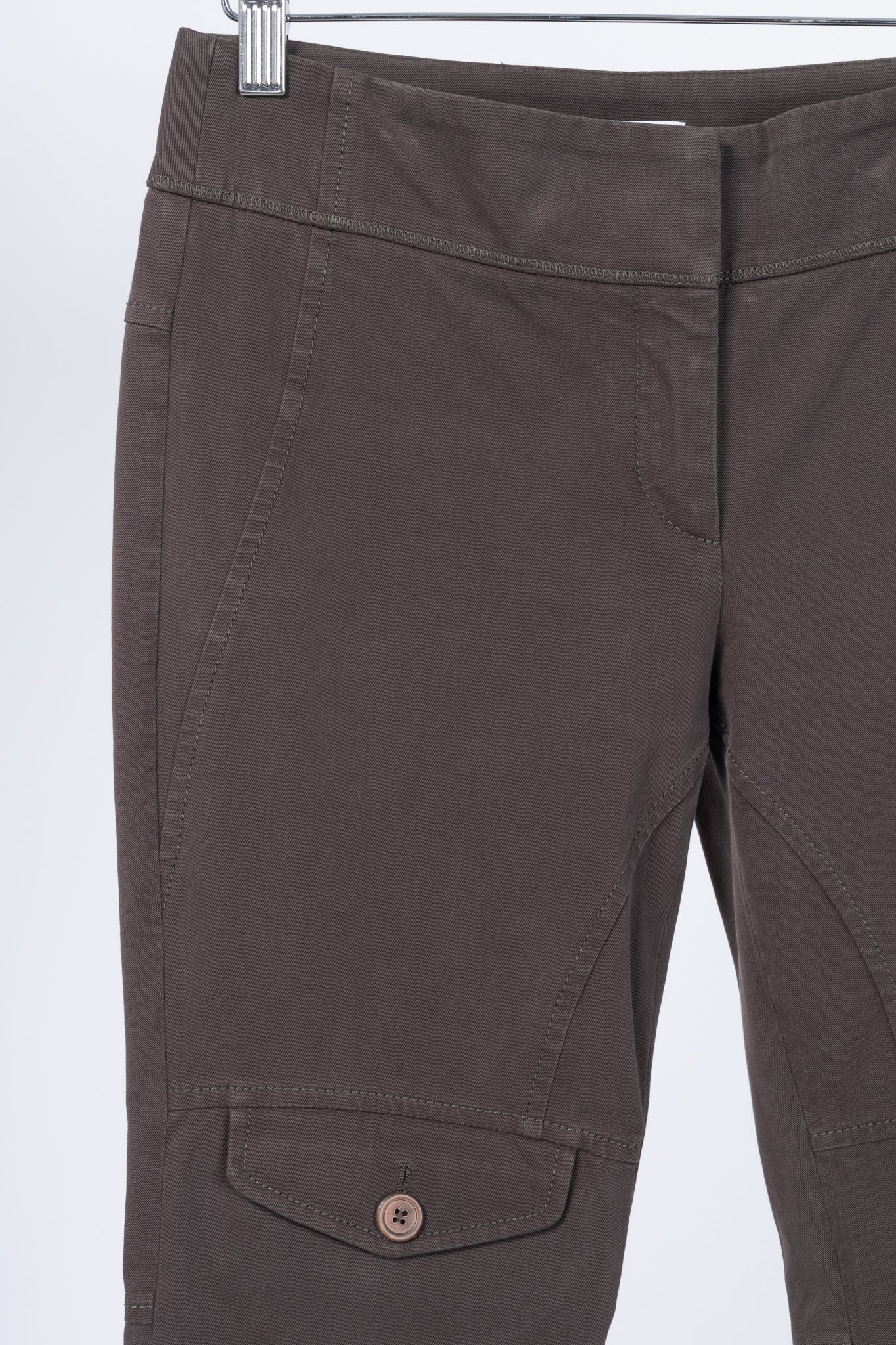 Brunello Cucinelli Brown Cotton-Twill Equestrian Trousers