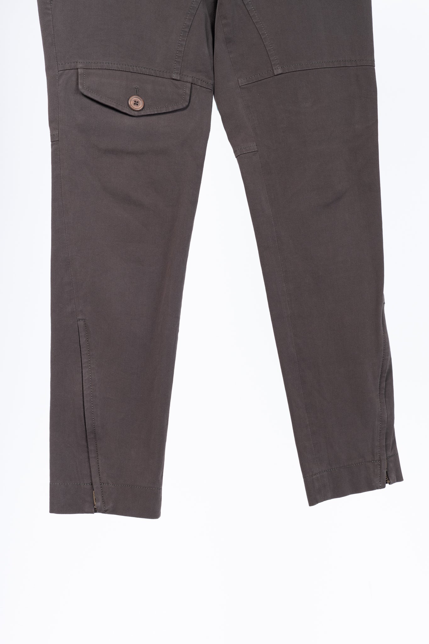 Brunello Cucinelli Brown Cotton-Twill Equestrian Trousers