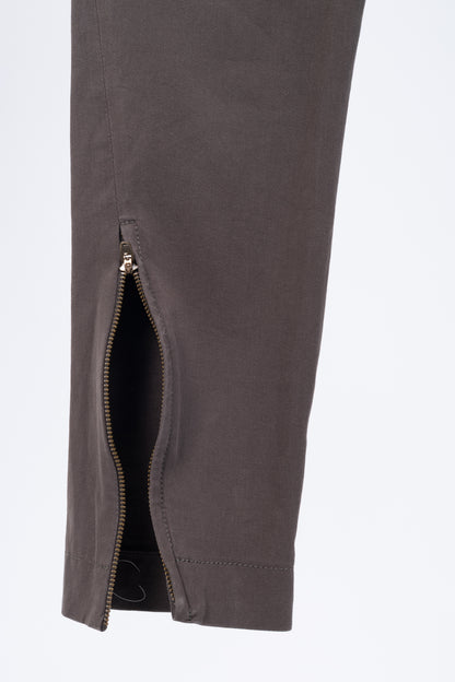 Brunello Cucinelli Brown Cotton-Twill Equestrian Trousers