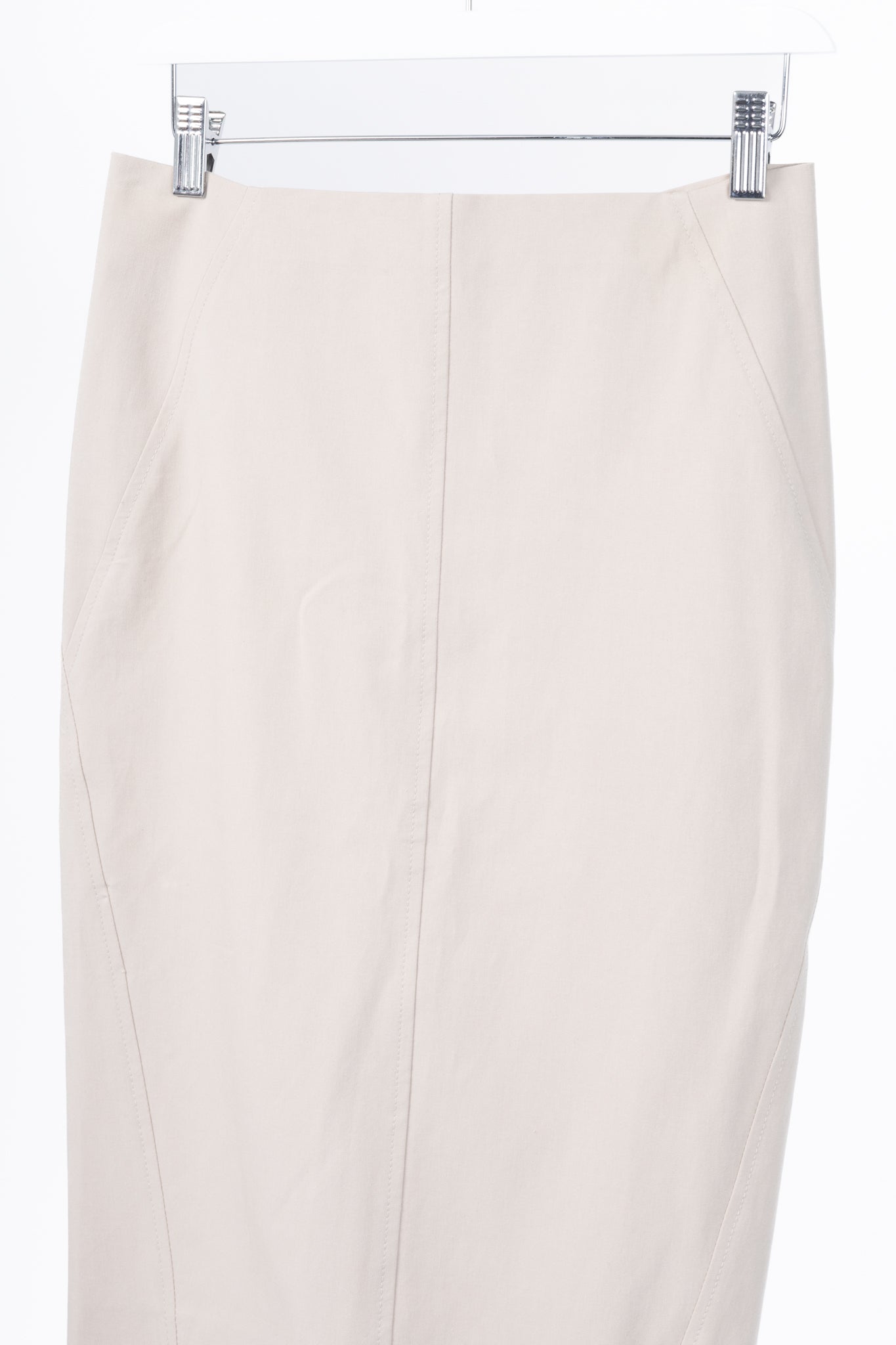 Brunello Cucinelli Beige Cotton Pencil Skirt