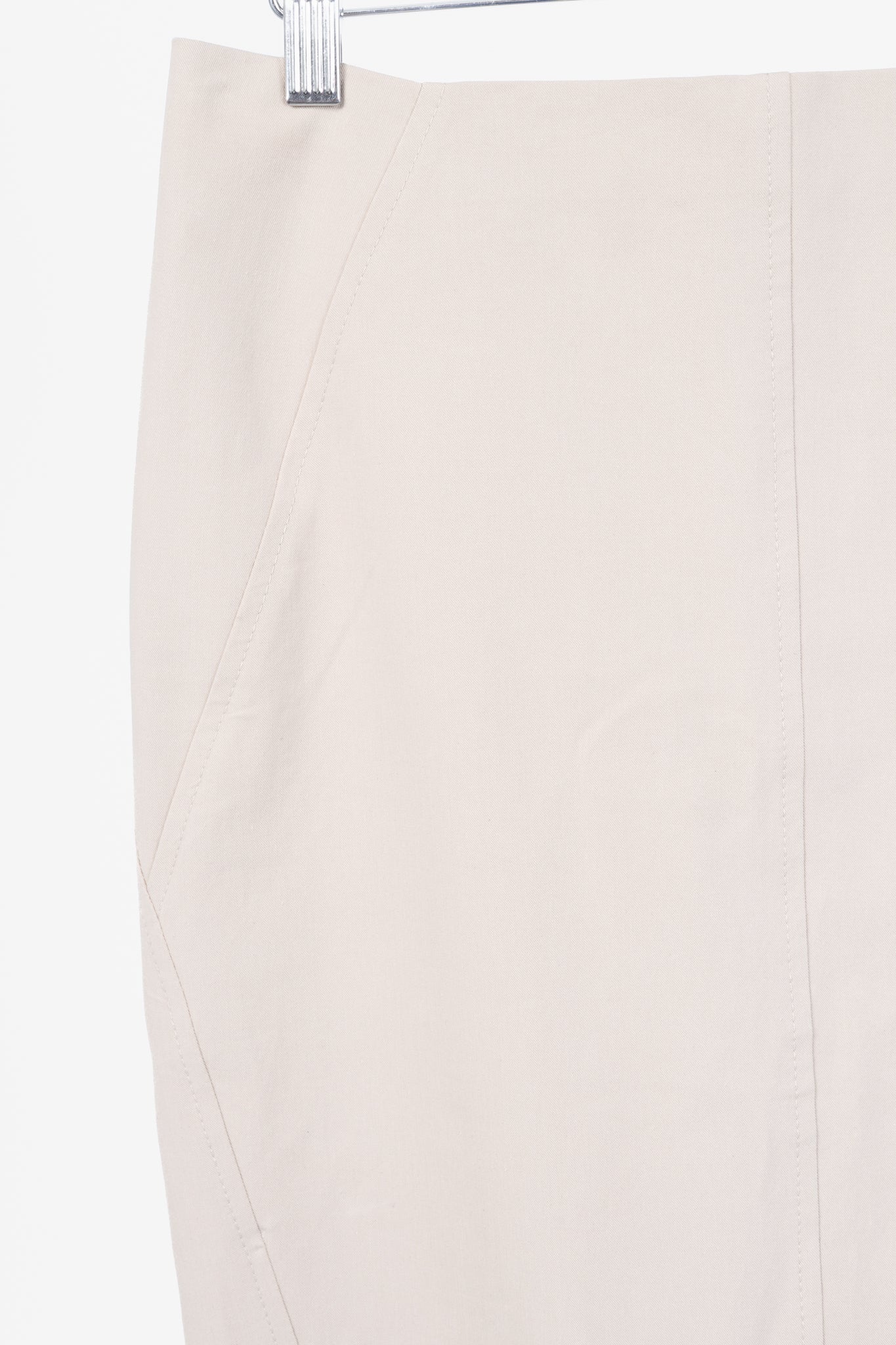 Brunello Cucinelli Beige Cotton Pencil Skirt