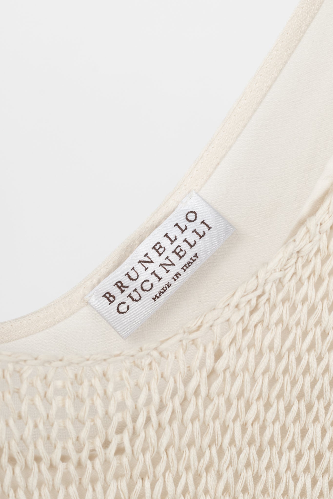 Brunello Cucinelli Oatmeal Cotton-Knit Fringe-Hem Dress