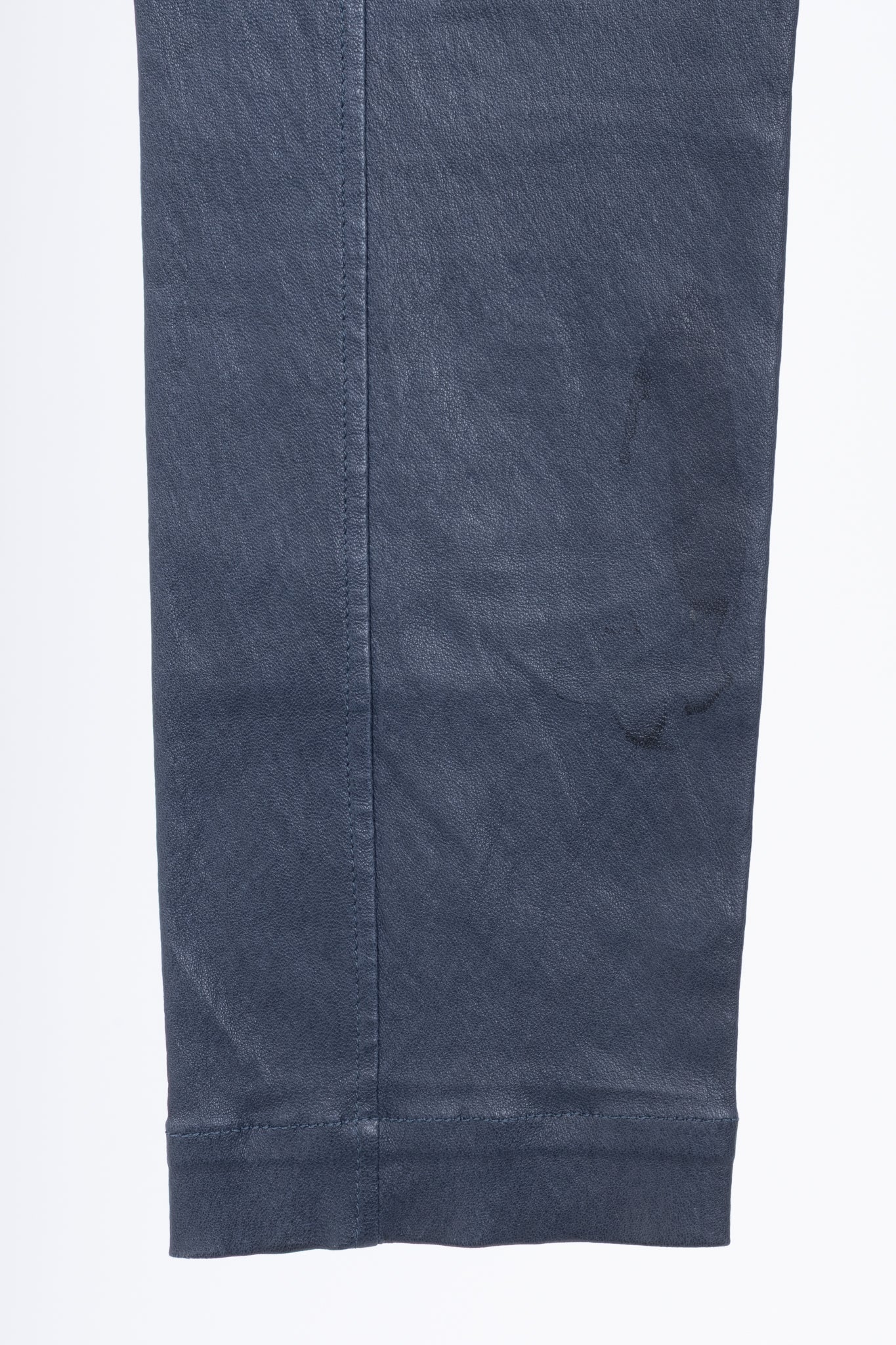 Brunello Cucinelli AW/15 Navy Stretch-Nappa Leather Leggings