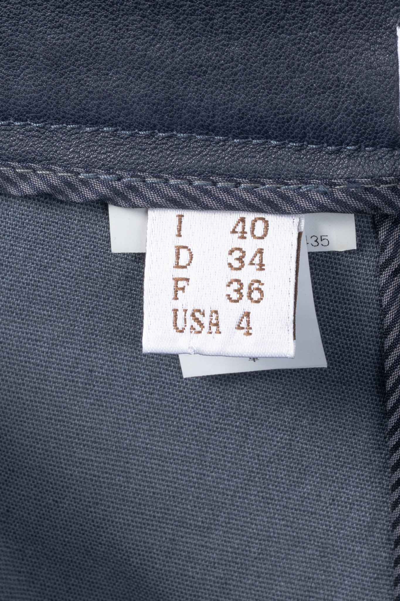 Brunello Cucinelli AW/15 Navy Stretch-Nappa Leather Leggings