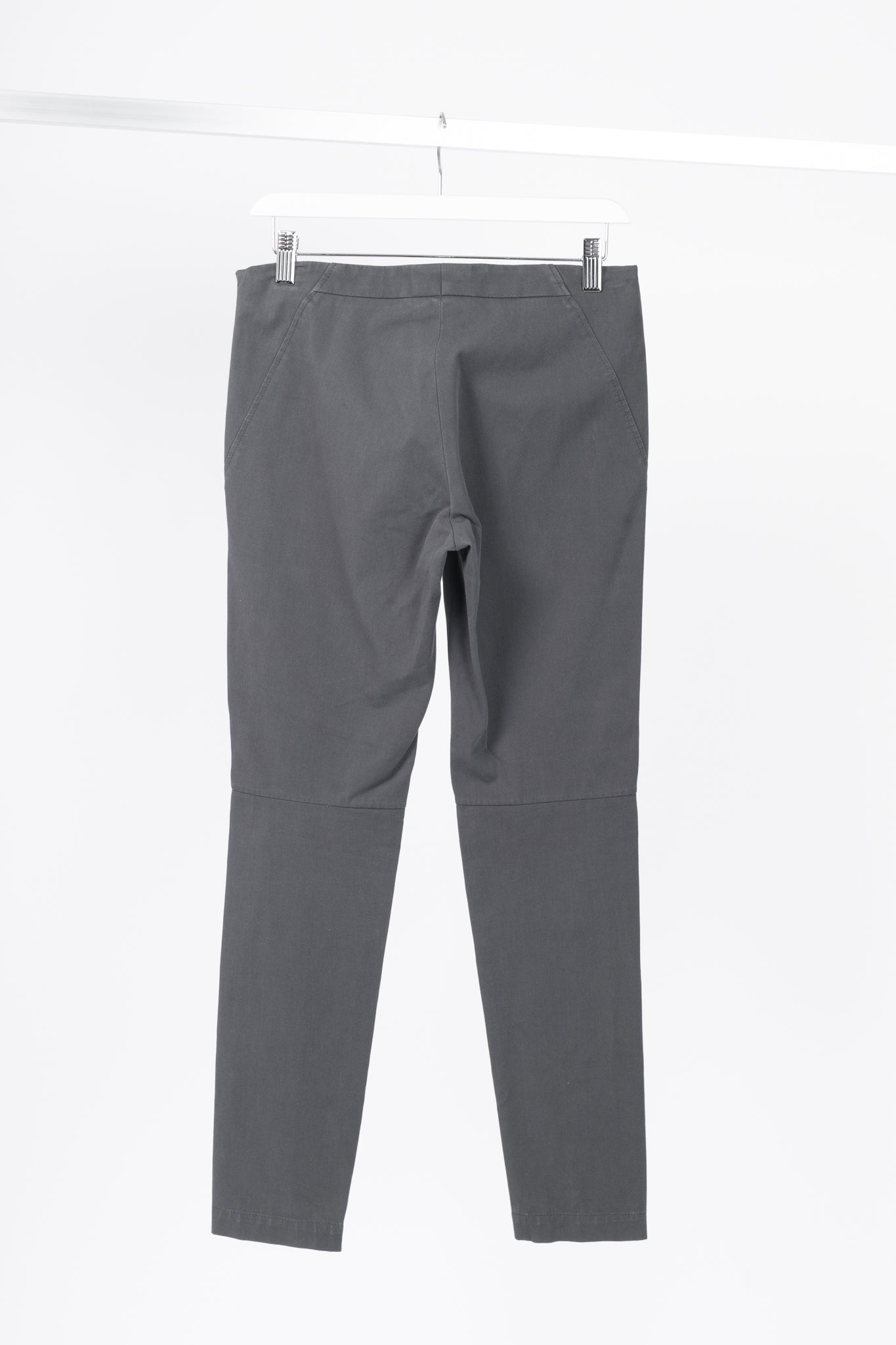 Brunello Cucinelli AW/14 Grey Cotton-Twill Leggings