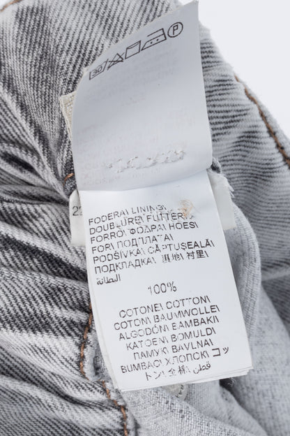 Brunello Cucinelli AW22 Grey Acid-Wash Elastic-Waist Wide-Leg Jeans
