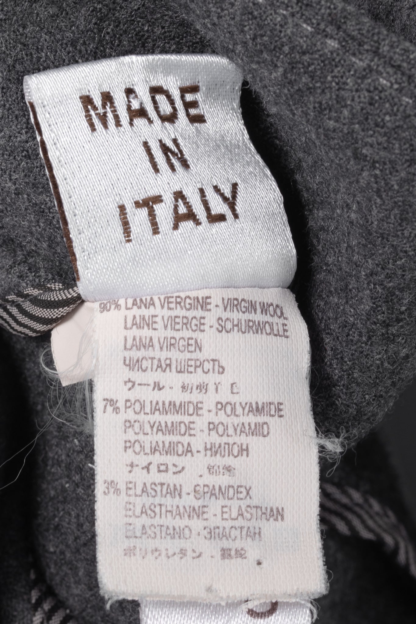Brunello Cucinelli Grey Wool-Flannel Skinny Pants