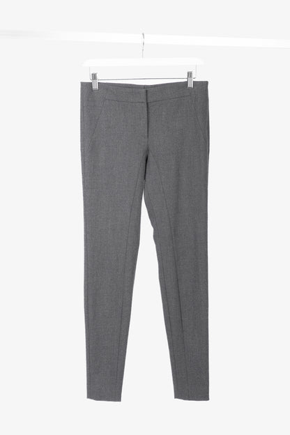 Brunello Cucinelli Grey Wool-Flannel Skinny Pants