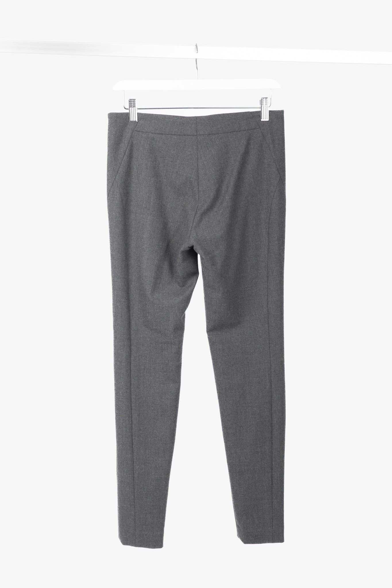 Brunello Cucinelli Grey Wool-Flannel Skinny Pants