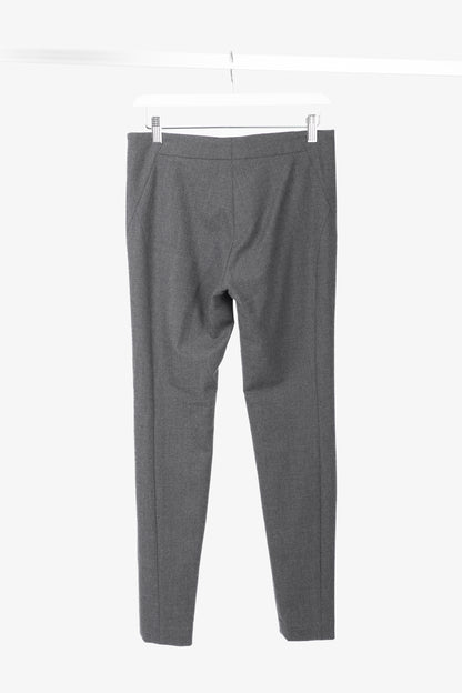 Brunello Cucinelli Grey Wool-Flannel Skinny Pants