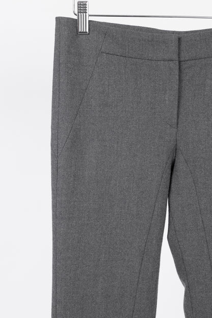 Brunello Cucinelli Grey Wool-Flannel Skinny Pants