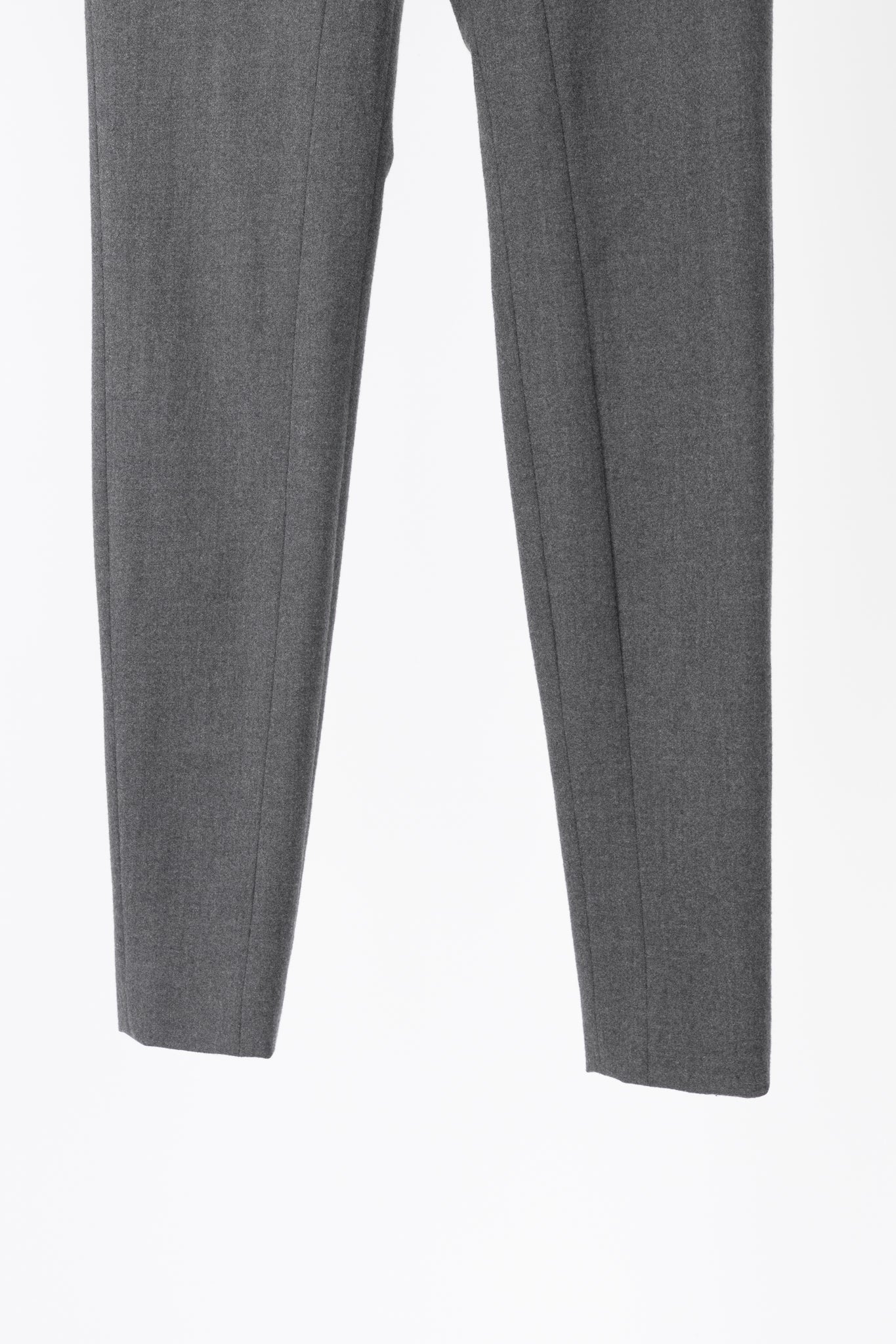 Brunello Cucinelli Grey Wool-Flannel Skinny Pants