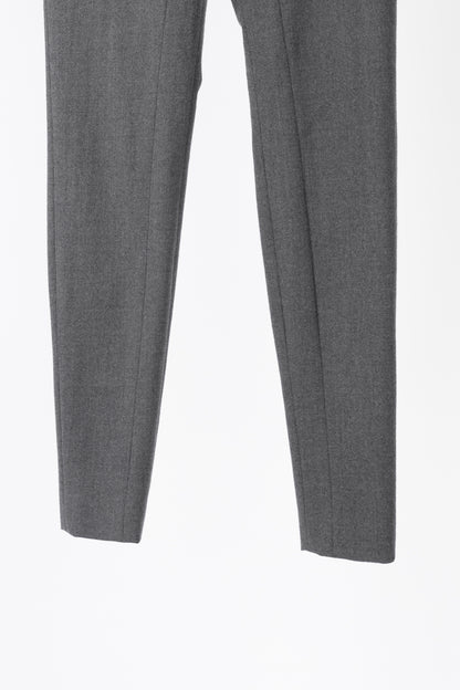 Brunello Cucinelli Grey Wool-Flannel Skinny Pants