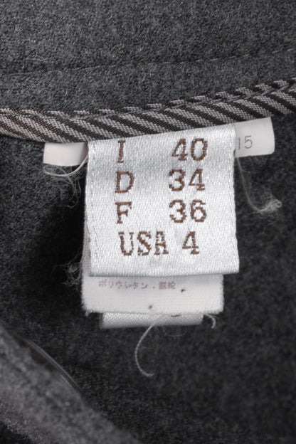 Brunello Cucinelli Grey Wool-Flannel Skinny Pants