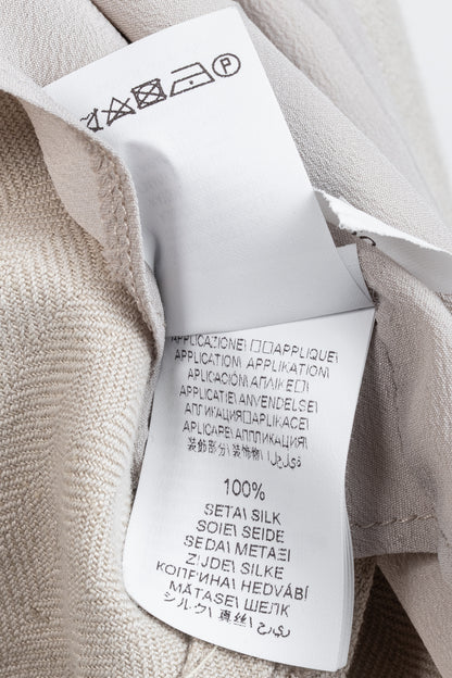 Brunello Cucinelli SS18 Oatmeal Cotton & Linen Monili-Trim Blazer