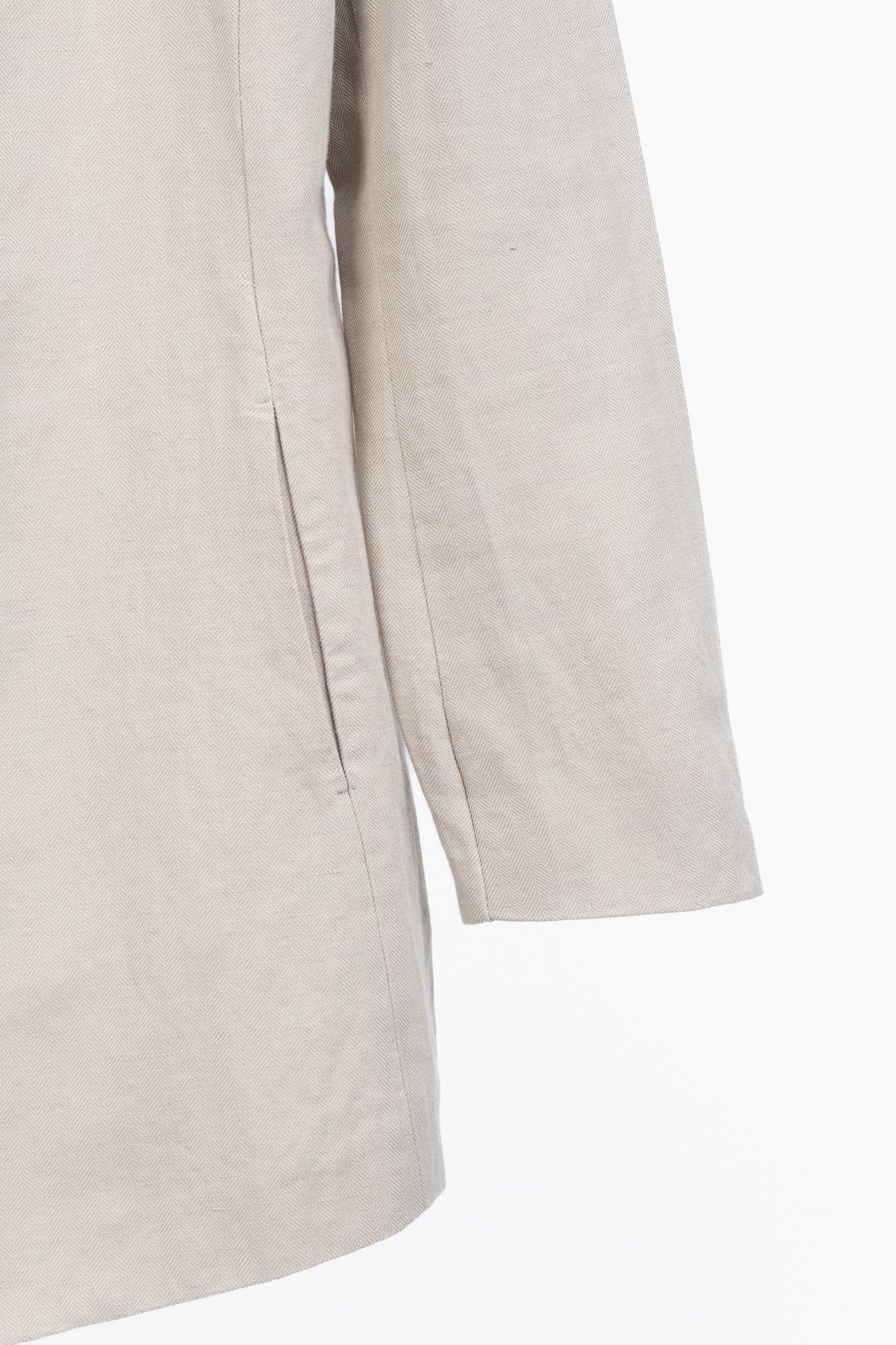 Brunello Cucinelli SS18 Oatmeal Cotton & Linen Monili-Trim Blazer