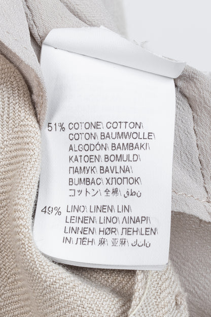 Brunello Cucinelli SS18 Oatmeal Cotton & Linen Monili-Trim Blazer