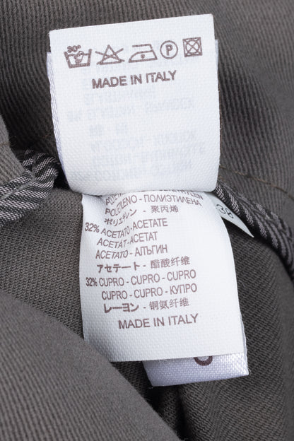 Brunello Cucinelli Taupe Grey Cotton-Twill Leggings