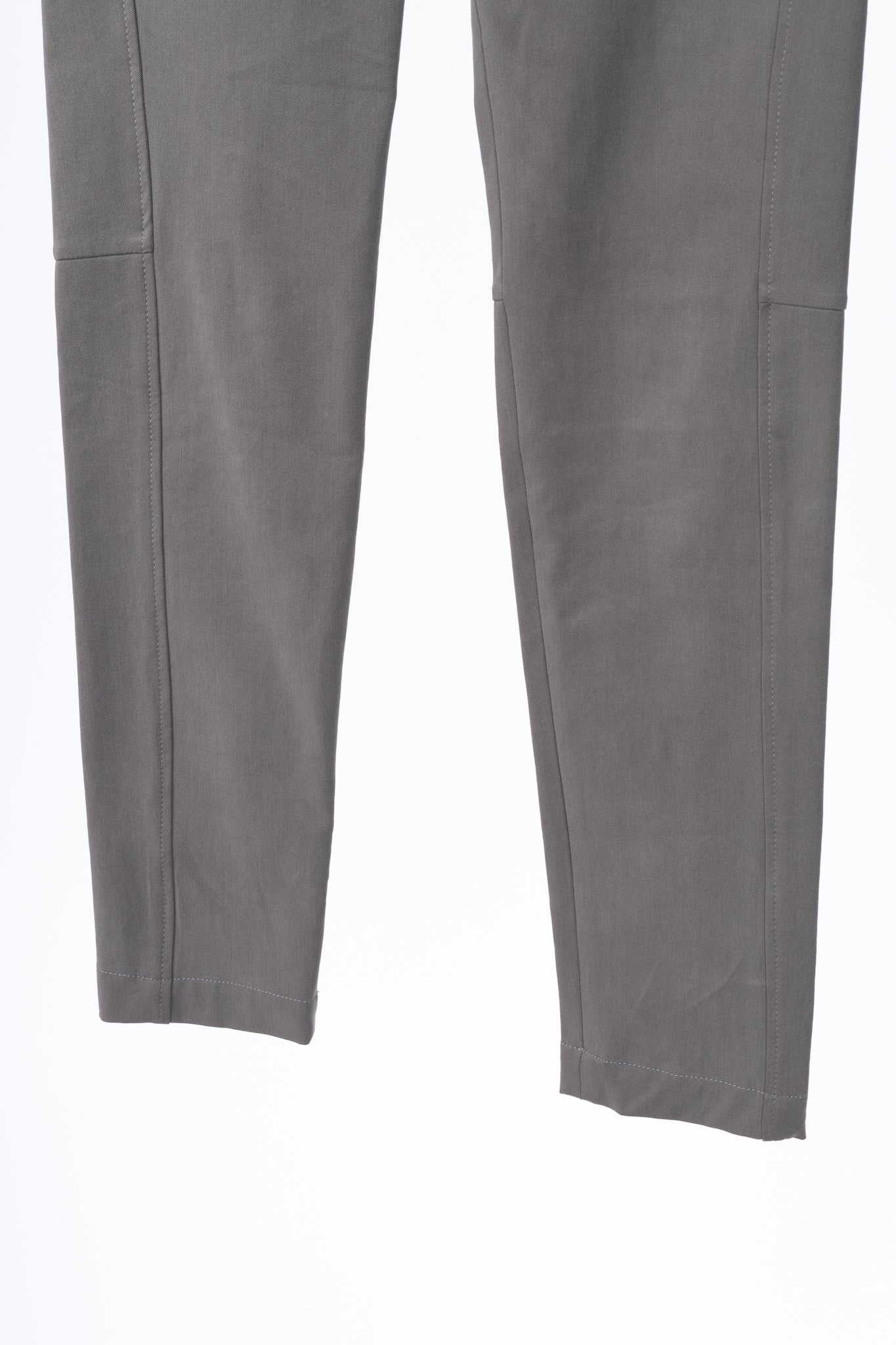 Brunello Cucinelli Taupe Grey Cotton-Twill Leggings
