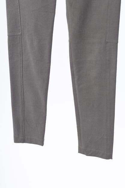 Brunello Cucinelli Taupe Grey Cotton-Twill Leggings