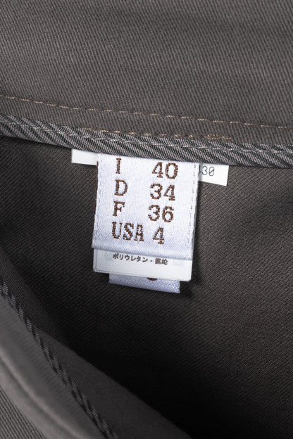 Brunello Cucinelli Taupe Grey Cotton-Twill Leggings