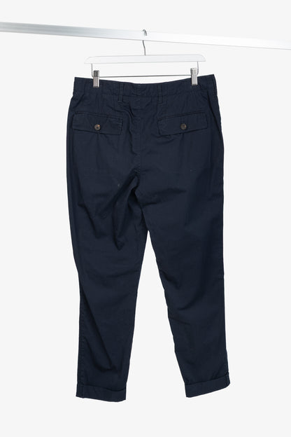 Brunello Cucinelli SS/17 Navy Cotton Poplin Cargo Pants