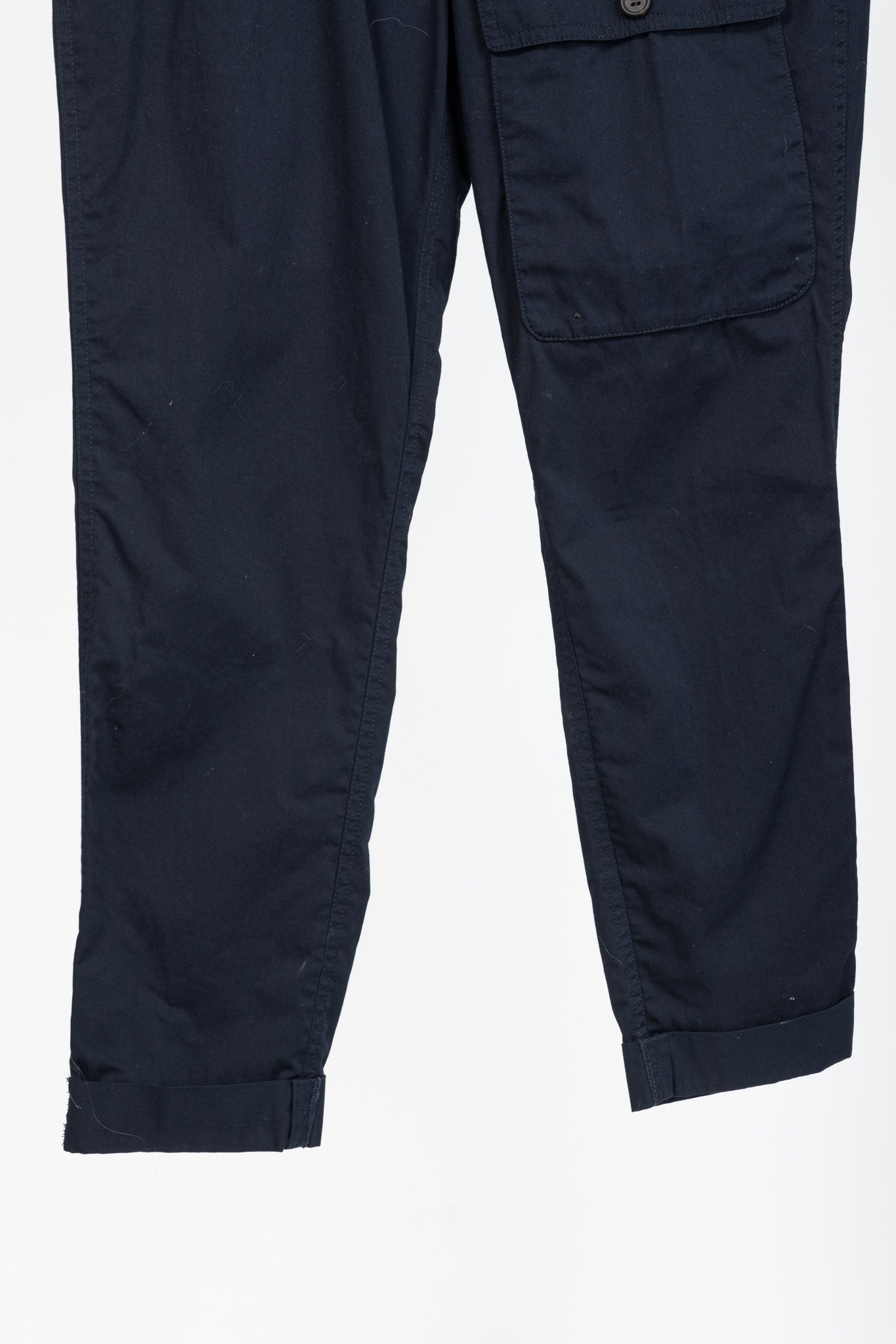 Brunello Cucinelli SS/17 Navy Cotton Poplin Cargo Pants