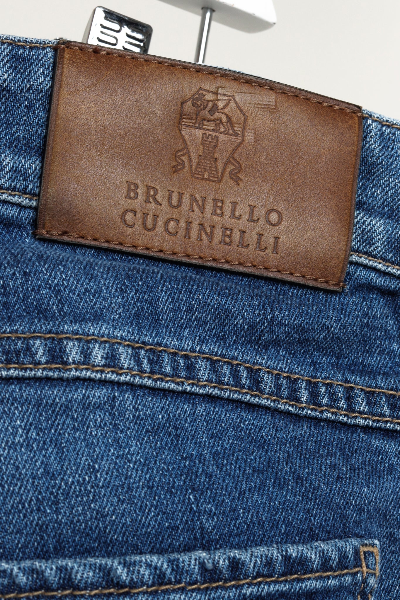 Brunello Cucinelli Men's Medium Blue Skinny-Fit Jeans