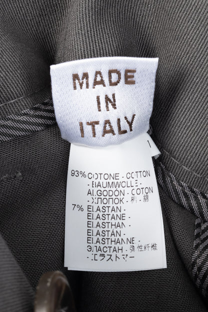 Brunello Cucinelli Grey Cotton-Twill Skinny Pants