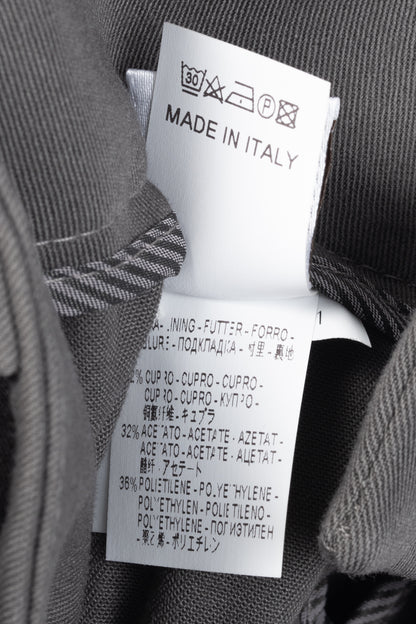Brunello Cucinelli Grey Cotton-Twill Skinny Pants