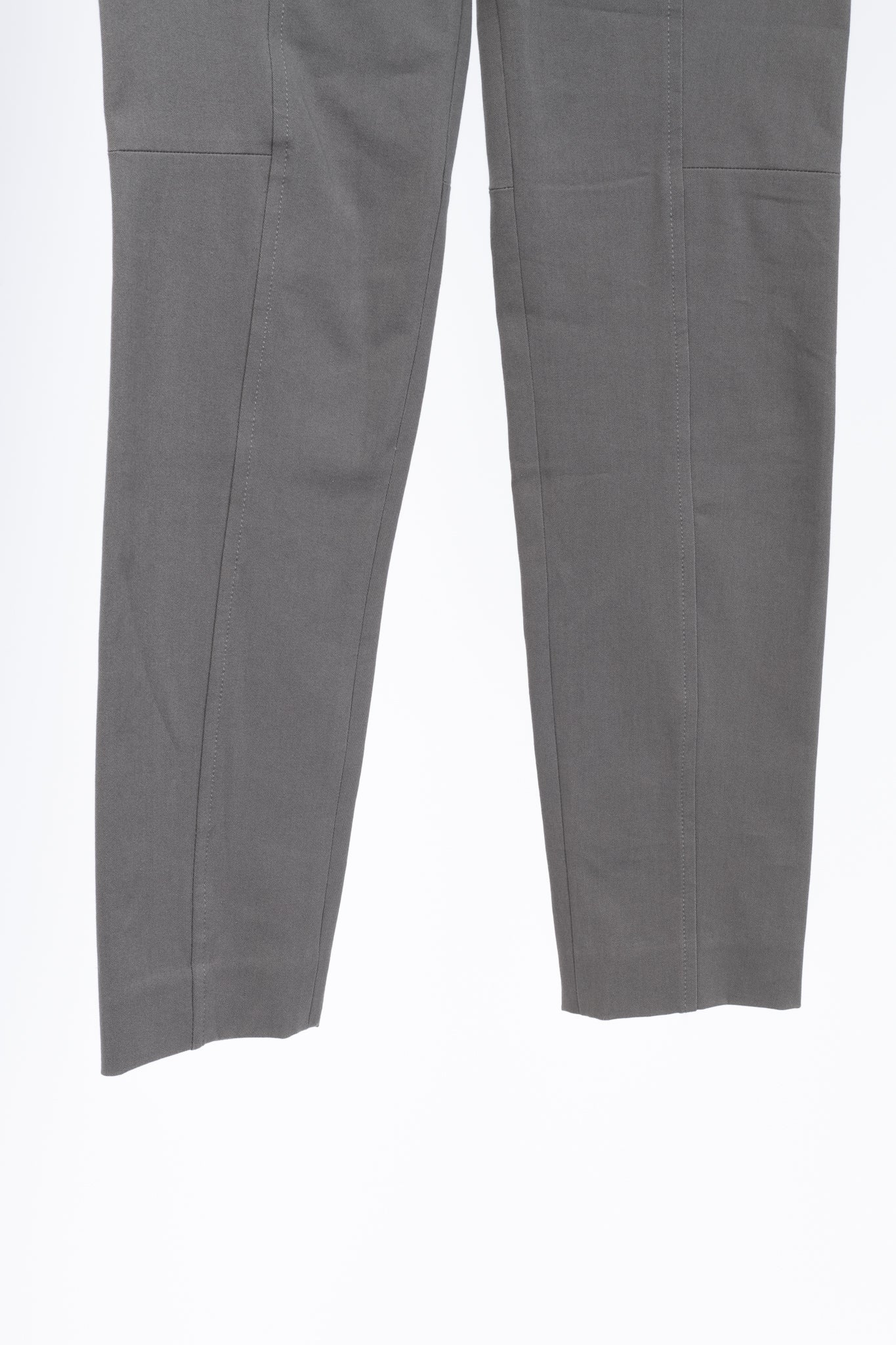 Brunello Cucinelli Grey Cotton-Twill Skinny Pants