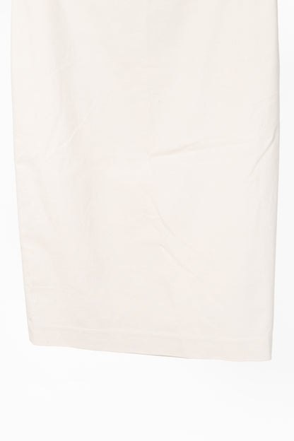Brunello Cucinelli SS15 Nude Cotton Monili-Waist Pencil Skirt