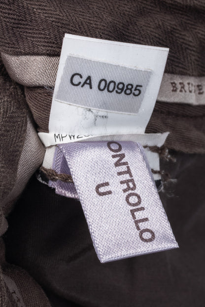 Brunello Cucinelli Brown Velvet Slim-Fit Pants