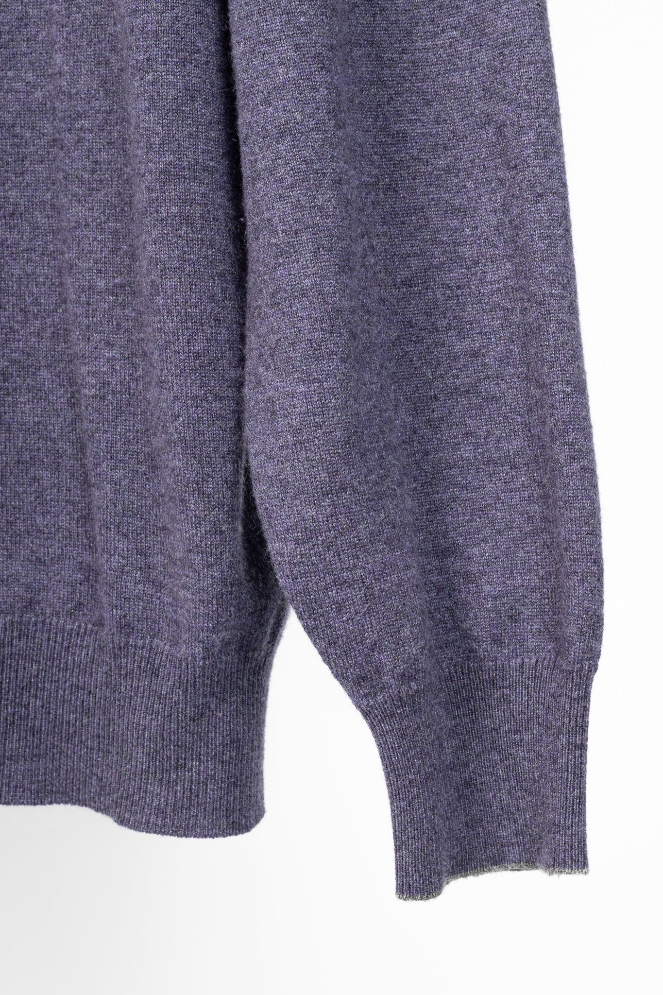 Brunello Cucinelli Purple Cashmere-Knit V-Neck Sweater