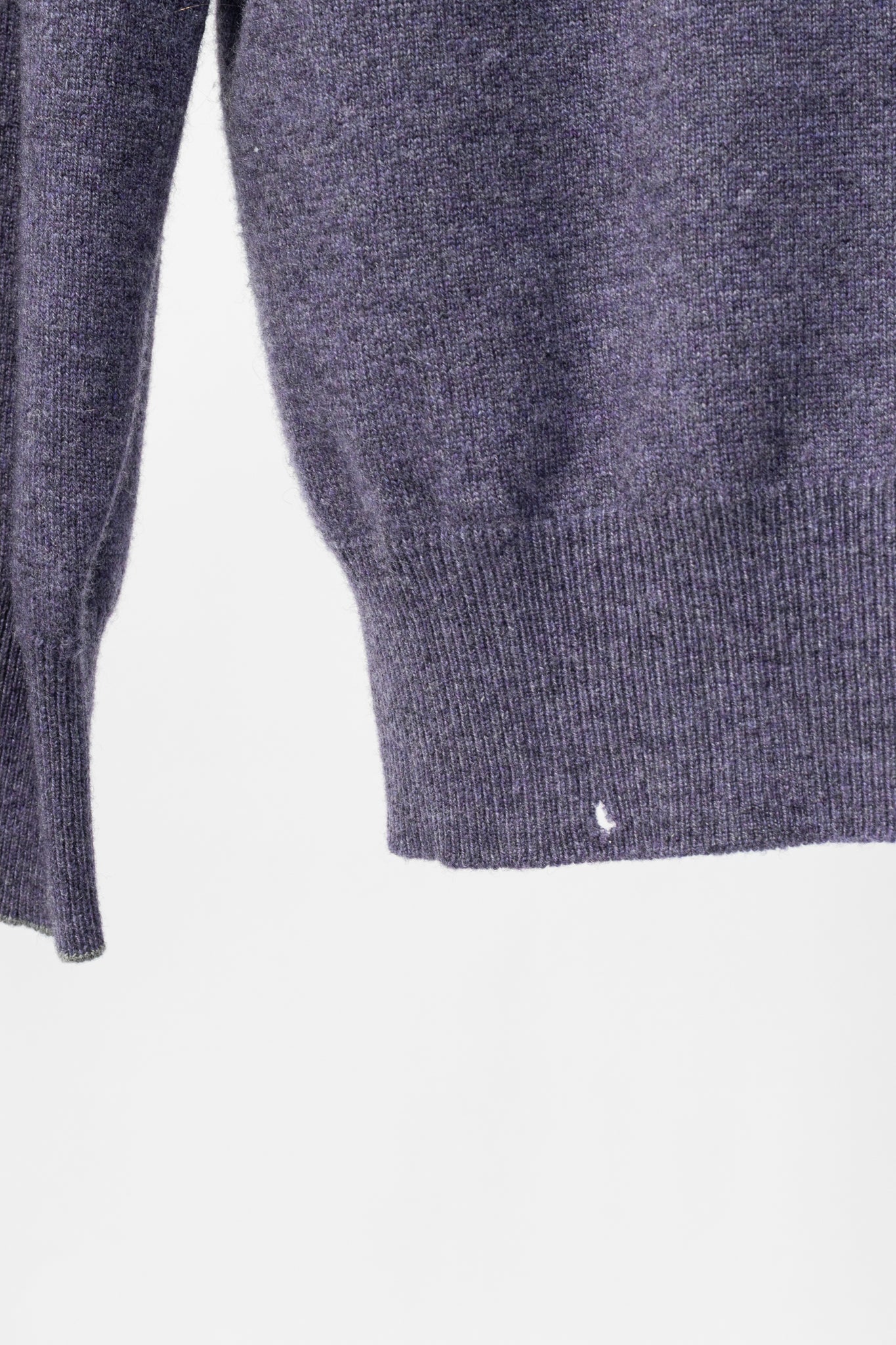 Brunello Cucinelli Purple Cashmere-Knit V-Neck Sweater
