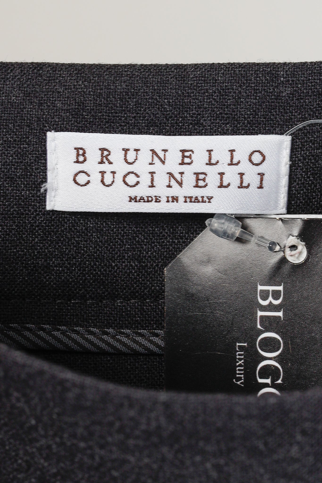 Brunello Cucinello Grey Wool Layered Fish-Tail Mini Skirt