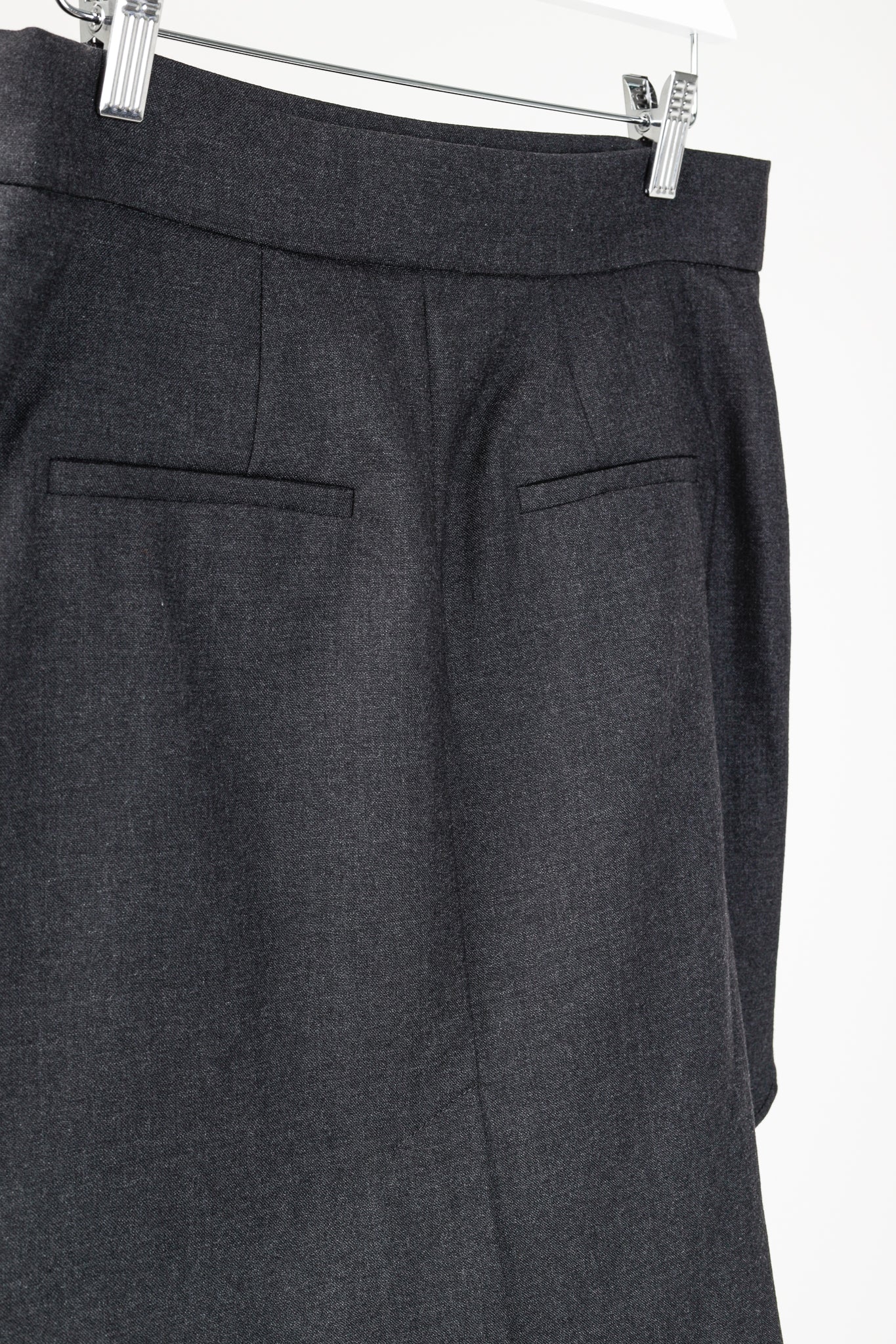 Brunello Cucinello Grey Wool Layered Fish-Tail Mini Skirt