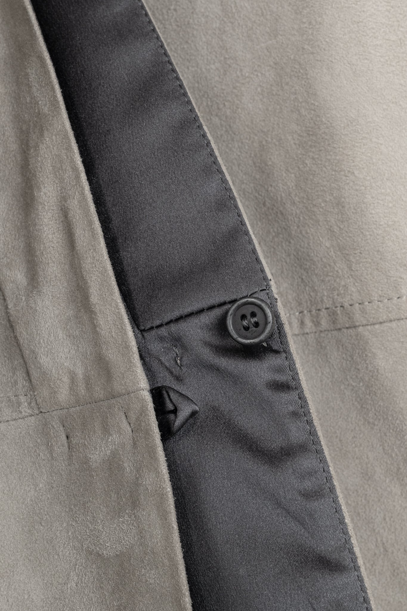 Brunello Cucinelli Taupe Suede Monili-Neck Jacket
