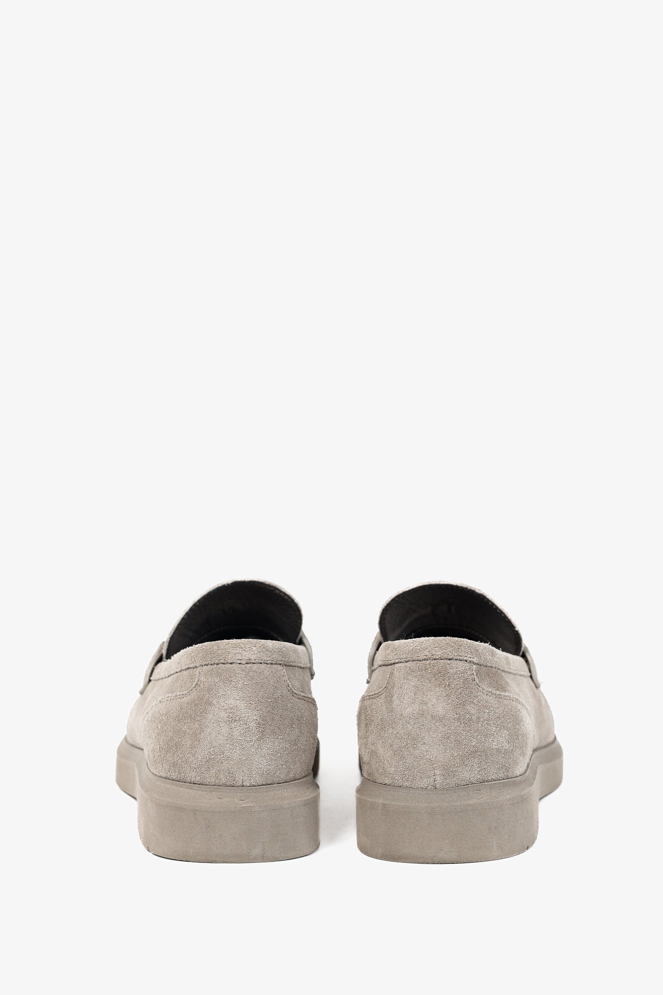 Brunello Cucinelli Taupe Suede Monili-Strap Loafers