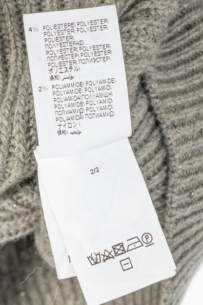 Brunello Cucinelli AW22 Grey Cashmere-Blend Sequin Turtleneck Sweater