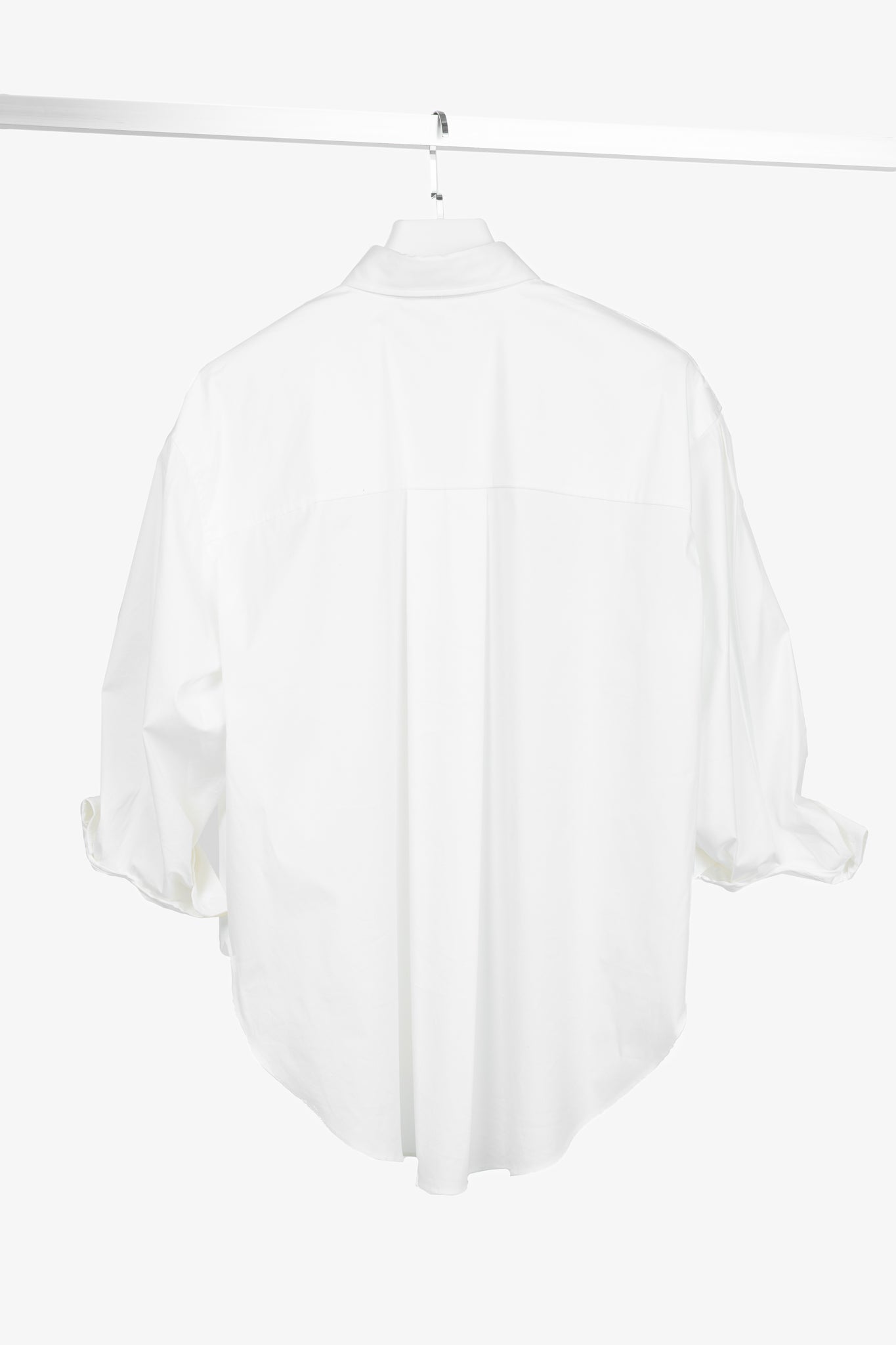 Brunello Cucinelli SS/21 White Cotton Monili-Tab Buttoned Shirt