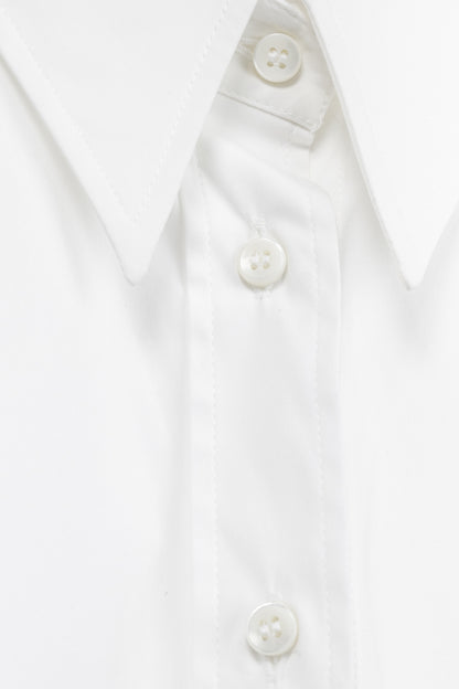 Brunello Cucinelli SS/21 White Cotton Monili-Tab Buttoned Shirt