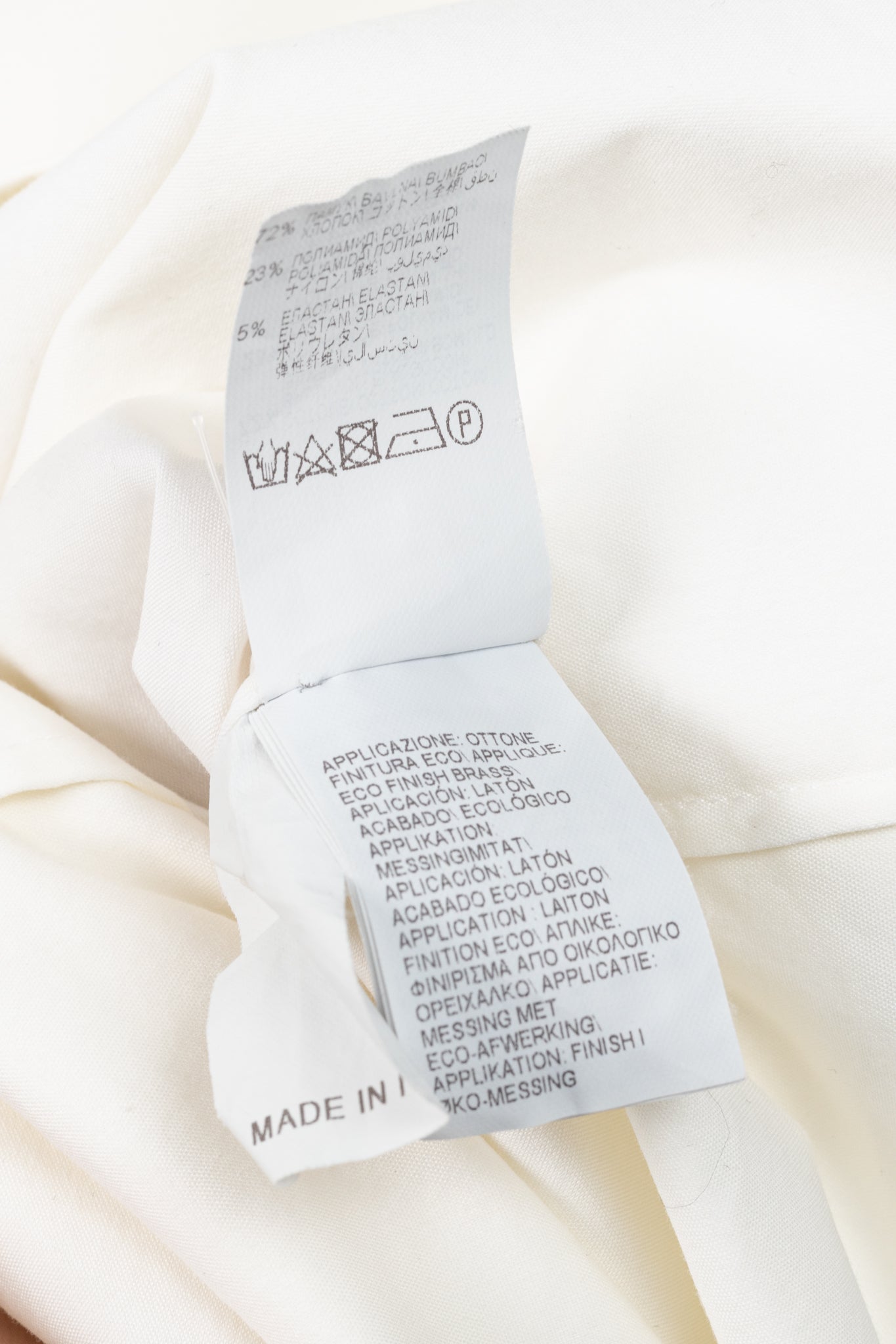 Brunello Cucinelli SS/17 Off-White Cotton Poplin Monili-Collar Shirt