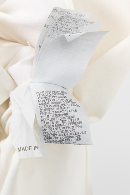 Brunello Cucinelli SS/17 Off-White Cotton Poplin Monili-Collar Shirt