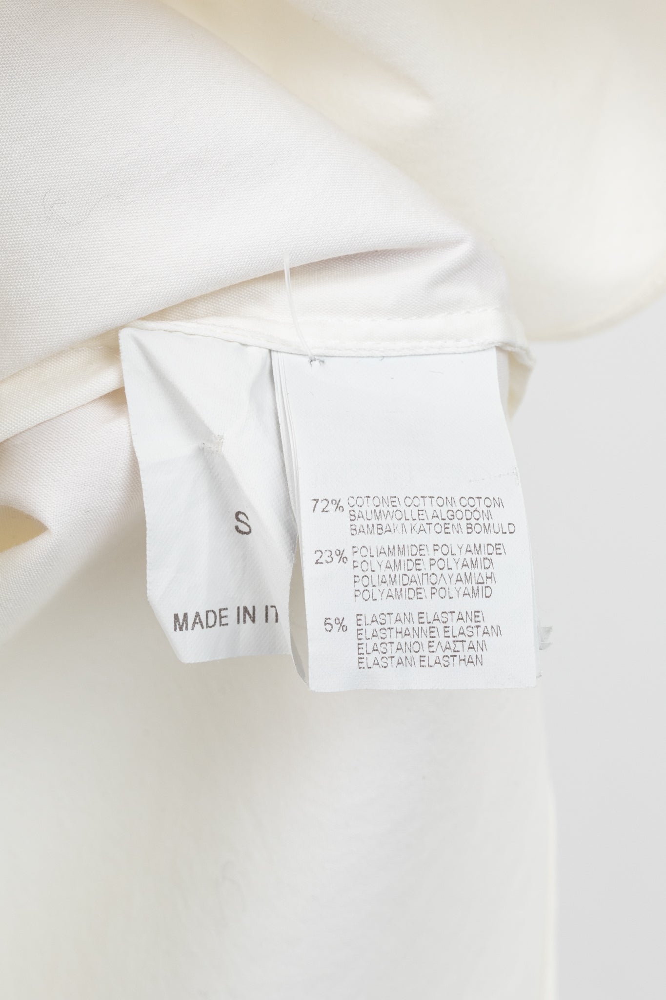 Brunello Cucinelli SS/17 Off-White Cotton Poplin Monili-Collar Shirt