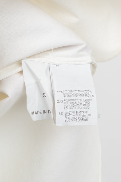 Brunello Cucinelli SS/17 Off-White Cotton Poplin Monili-Collar Shirt