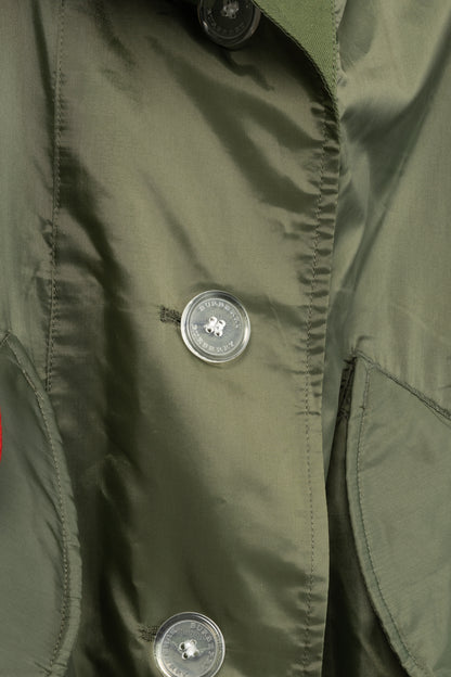 Burberry Green Tape Detail Showerproof Hooded Parka