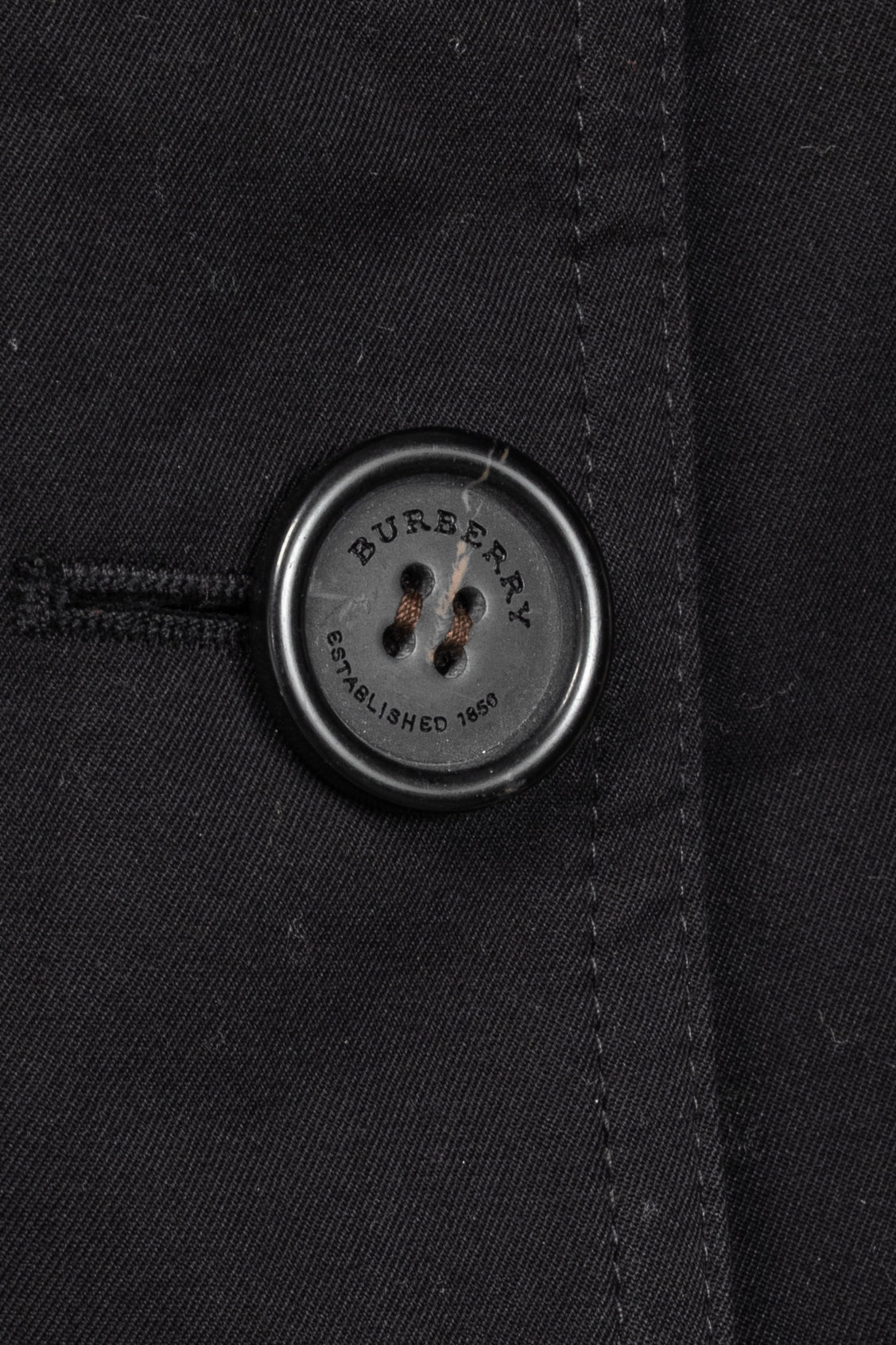 Burberry Sandringham Long Black Belted Double-Breasted Trench Coat