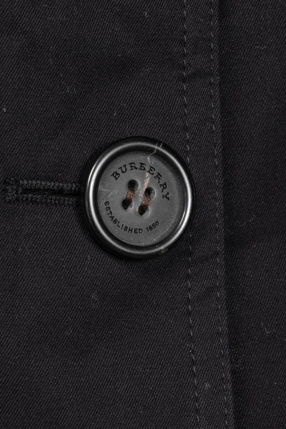 Burberry Sandringham Long Black Belted Double-Breasted Trench Coat